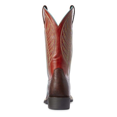 round up wide square toe western boot