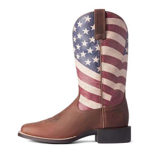 Women's Ariat Round Up Patriot Western Boots