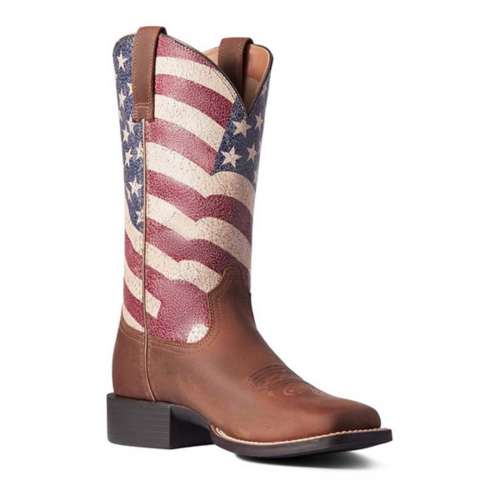 Women's Ariat Round Up Patriot Western Boots