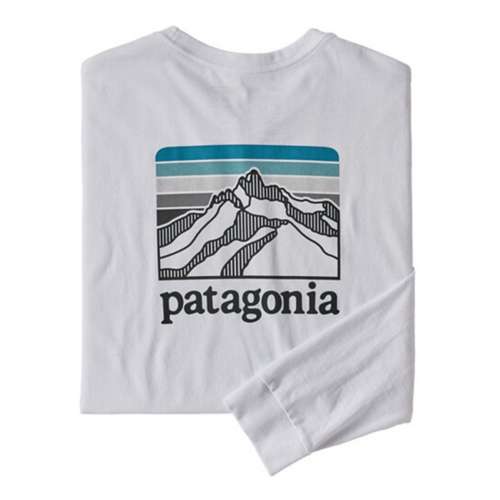 Men's Patagonia Long Sleeve Line Logo Ridge Responsibili-Tee