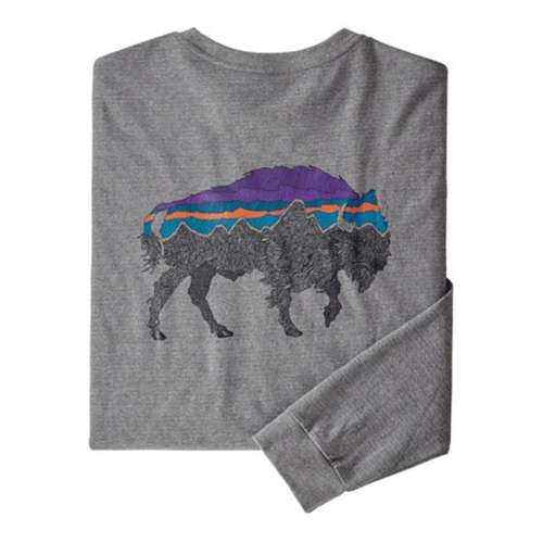 Men's Patagonia The Good Bison Long Sleeve T-Shirt