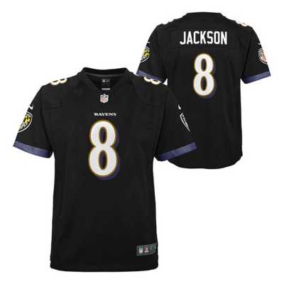 Nike Lamar Jackson Baltimore Ravens Youth Game Jersey - Black