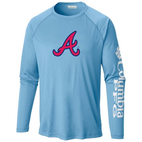 Columbia Atlanta Braves Terminal Tackle Decorated Long Sleeve Performance - Primary Image