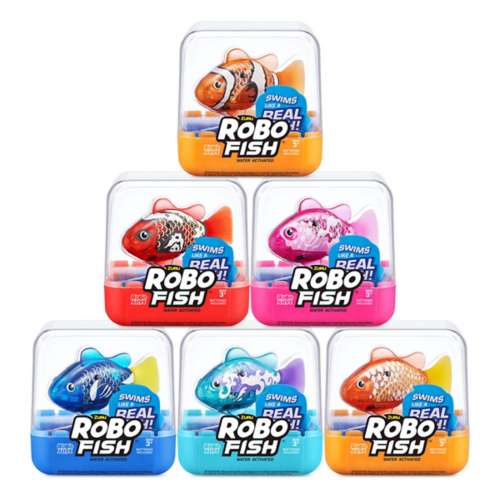 Robo Alive Robo Fish Series 2 (Hot Pink + Pink 2 Pack) by ZURU Robotic  Swimming Fish Water Activated, Changes Color, Comes with Batteries