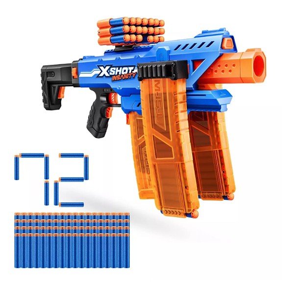 X-Shot Insanity Motorized Clip Mania Dart Blaster
