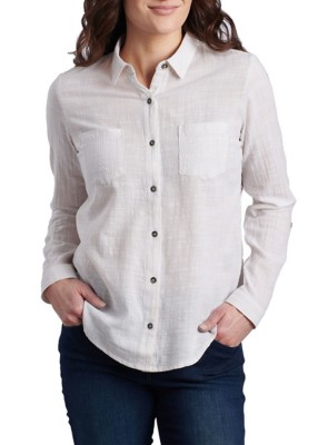 Women's Kuhl Adele Long Sleeve Button Up short-sleeve shirt