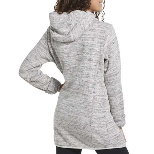 KUHL women's Spyrit hip length soft fleece hood jacket in Natural