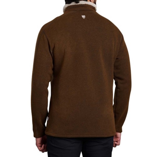 Kuhl Men's Brown Fleece Alfpaca Quarter-Zip Pullover Sweater selling medium