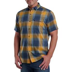 Los Angeles Lakers Big Checker Plaid Flannel Long Sleeve Button-Up Shirt -  Gold