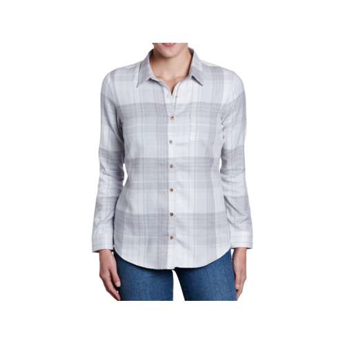 Women's Kuhl Kamila Flannel Long Sleeve Button Up Shirt