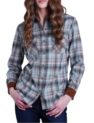 Women's Kuhl Tess Flannel Long Sleeve Button Up Shirt