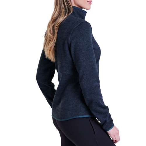 Kuhl Women's Quarter Zip Alfpaca Fleece Pullover Navy Blue Style 4210 Size  M
