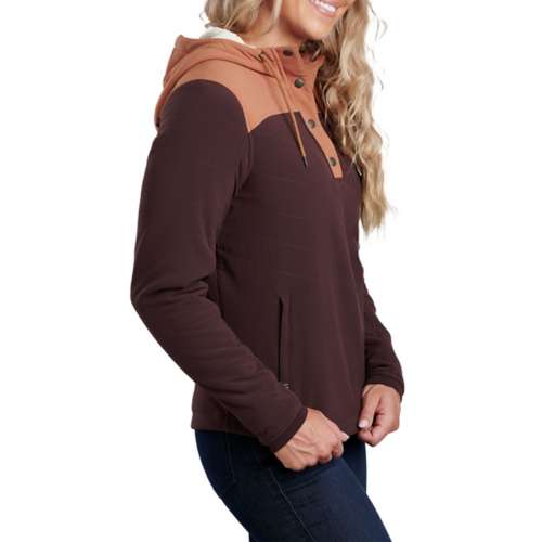Women's Kuhl Aero Fleece 1/4 Snap Hooded Jacket