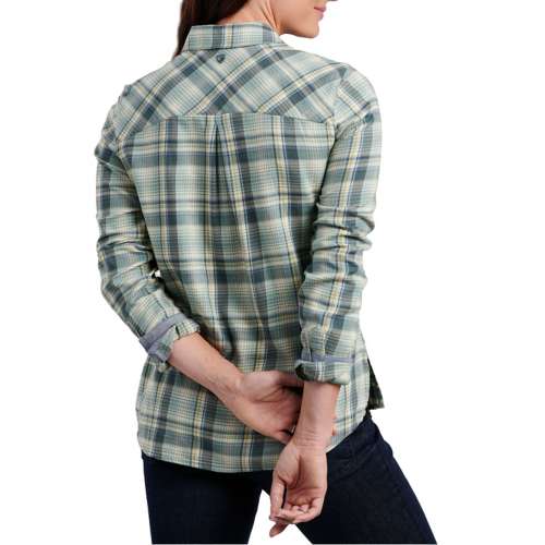 Women's Kuhl Trailside Long Sleeve Button Up chiaro shirt
