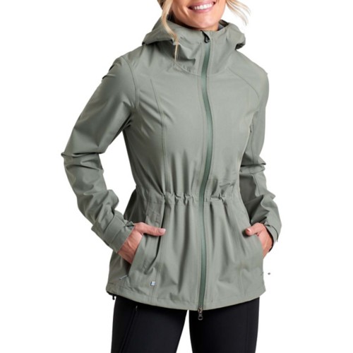Women's Kuhl Plus Size Stretch Voyagr II Hooded Rain Jacket