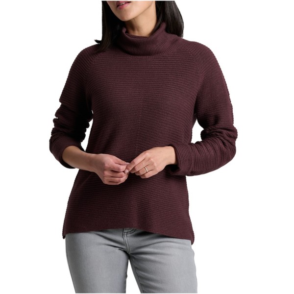 Women's Kuhl Pullover Sweater Solace Large Raisin