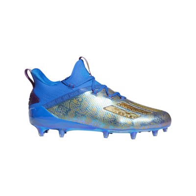 blue and gold football cleats