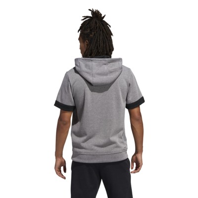 mens adidas short sleeve hoodie