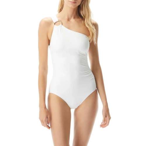 Women's Michael Kors One Shoulder One Piece Swimsuit