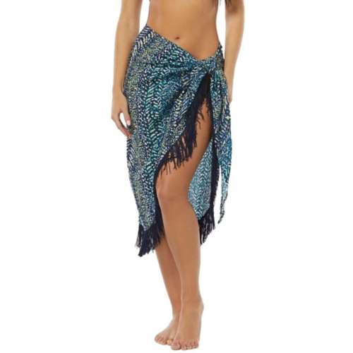 Women's Vince Camuto Fringe Pareo Sarong Swim Cover Up