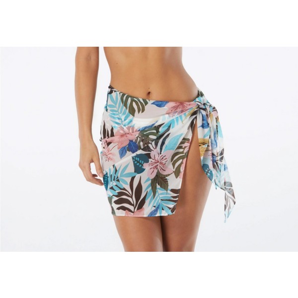 Women's Coco Reef Mesh Pareo Sarong Swim Cover Up L/XL Paradise Floral