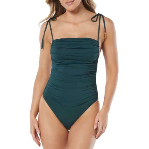 Women's Vince Camuto Shirred One Piece Swimsuit