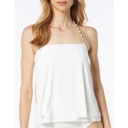 Women's Michael Kors Halter Tiered Swim Tankini