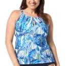 Women's Beach House Plus Size Blair High Neck Keyhole Swim Tankini