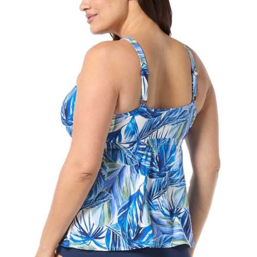 Women's Beach House Plus Size Blair High Neck Keyhole Swim Tankini