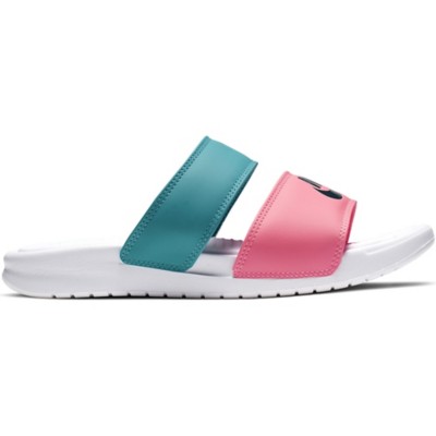 nike benassi duo slides pink