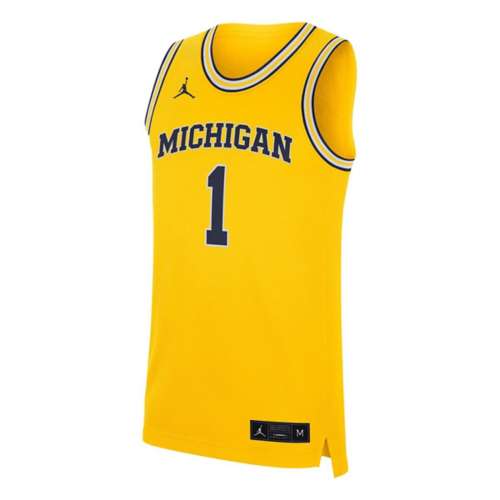 Nike Michigan Wolverines #1 Replica Basketball Jersey