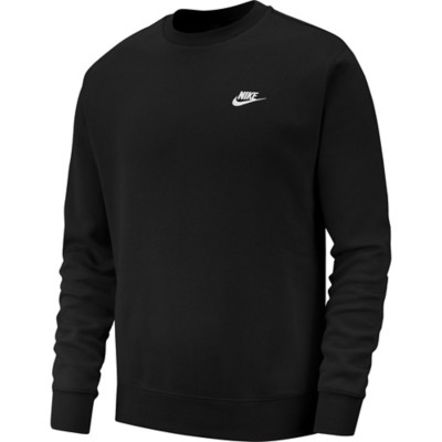 nike club crew neck sweat in khaki