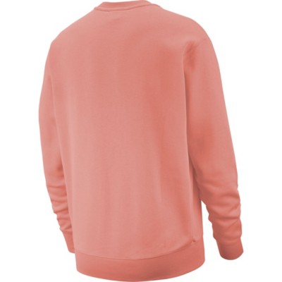 nike club crewneck sweatshirt in pink