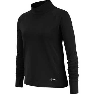 Girls&#39; Nike Pro Warm Mock Neck Long Sleeve Shirt | 0
