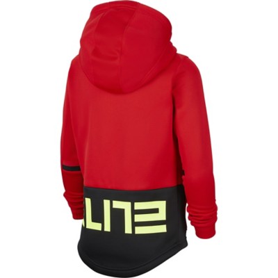 red nike dri fit hoodie