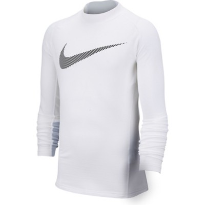 white nike shirt long sleeve