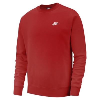 red nike crew sweatshirt