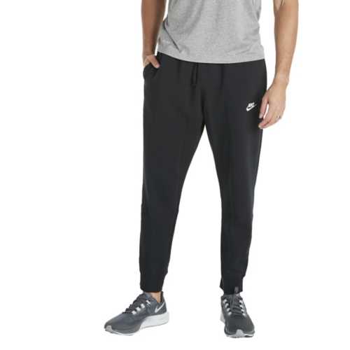 black nike fleece joggers mens