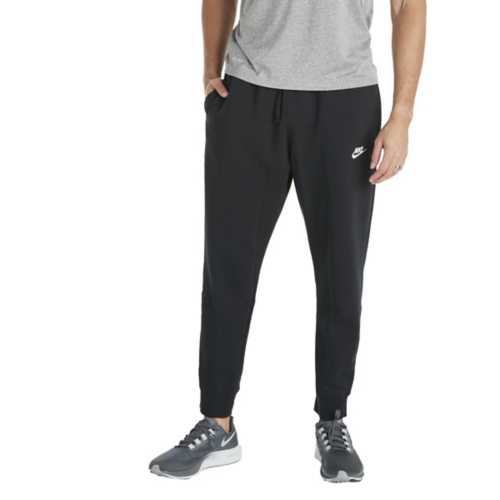 nike fleece joggers men's black