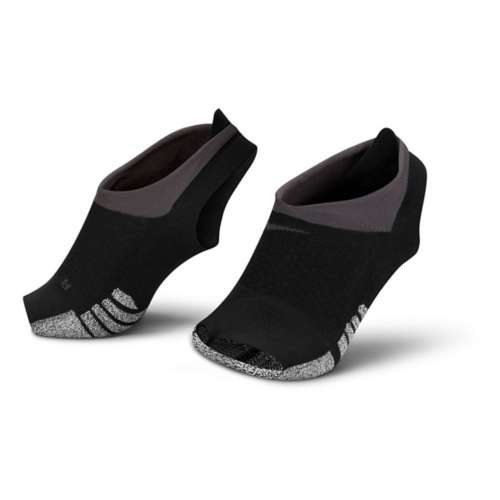 NIKE GRIP Black, Grey, White Fitness Toeless/Heelless Footie Socks. Sz Med.  NEW. 