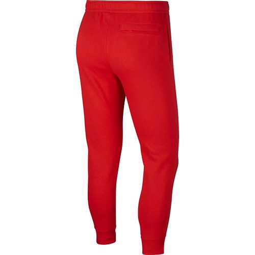 nike club fleece joggers red