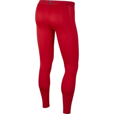 red nike pro tights