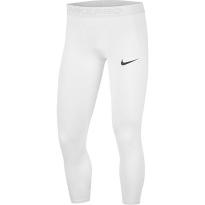 white nike compression pants