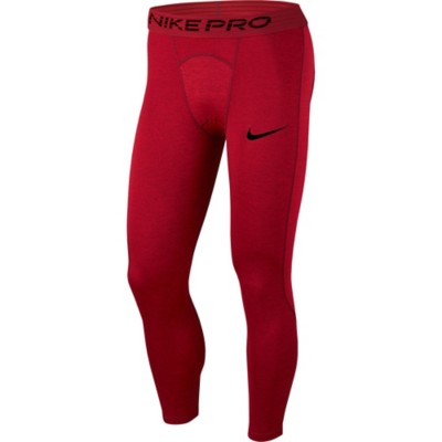 red nike compression shorts