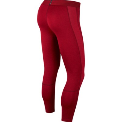 nike red compression tights