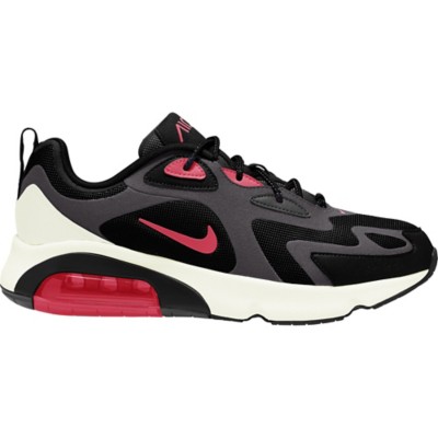nike air max 200 black running shoes