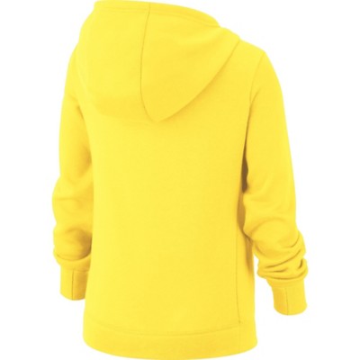 girls yellow nike hoodie