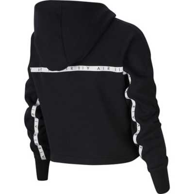 nike black swoosh cropped hoodie nike black swoosh cropped hoodie