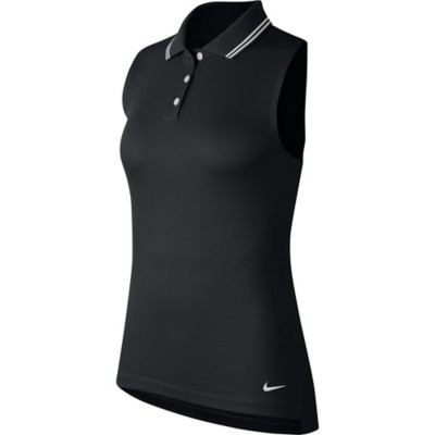 nike women's dry sleeveless golf polo