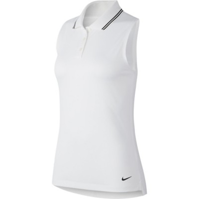nike women's dry sleeveless golf polo